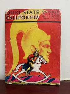 1938 Ohio State Vs. Southern Cal Football Program - Picture 1 of 3