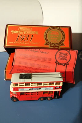 Matchbox Modell of Yesteryear  Y 10 1931 AEC Trolleybus "Diddler" in OVP - Bild 1 von 4