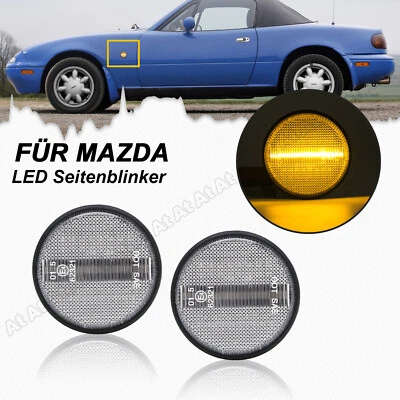 2x LED Klarglas Seitenblinker Blinker Für Mazda MX-5 MX5 NA NB NC  BJ 1989-2005  - Bild 1 von 4