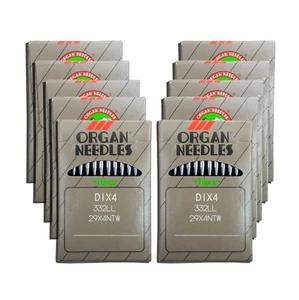100 AGUJAS DE COSER DE PUNTO DE CUERO DE ÓRGANO #14 29X4, 332LR, 332LL SINGER 29K 29-4 29 - Imagen 1 de 1