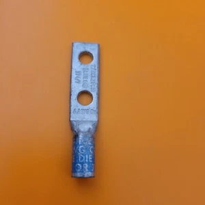 Burndy 6 AWG CU Compression Lug | Blue Die | 374/7 Stamping - Picture 1 of 1