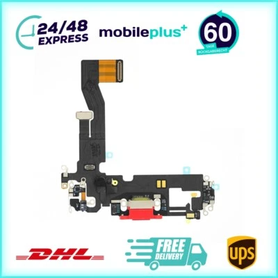 Ladebuchse für iPhone 12 Rot Dock Connector Flex Ersatz - Bild 1 von 3