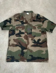 French Army Issue Camouflage Shirt Sleeve Shirt - EUR Size 41/42 - N3 - Picture 1 of 4