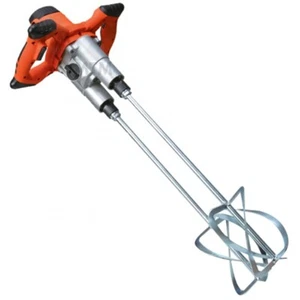Twin Paddle 1600W Mixer Drill Paint Glue Cement Tile Grout Plaster 1600 Watt - Picture 1 of 3