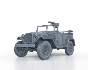 WWII CARS - SOVIET GAZ 67 w/ MG - 1/56 1/72 1/87 1/100 - Picture 1 of 4