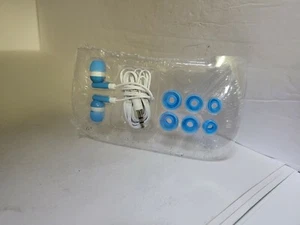 NEW Blue Earbuds Headphone Stereo 3.5mm for Wii U Gamepad controller #J5 - Picture 1 of 6