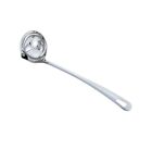 2 Stainless Steel Soup Fat Oil Separator Ladle Skimmer Filter Long Handle Spoons