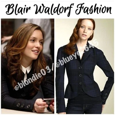 Blazer Diane Von Furstenberg cama a cuadros brillo 8 Foto 1 de 4