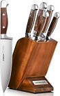 "Knife Set, 6-Piece Kitchen Knife Set with Block Wooden German Stainless Steel "