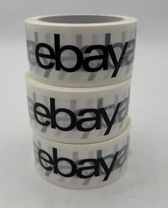 Cinta adhesiva eBay 66 m, cinta de embalaje original de eBay cinta de embalaje blanca - Imagen 1 de 3