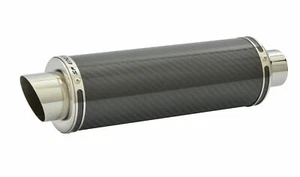 GSX1250 FA Exhaust SP Engineering Carbon Fibre Round Moto GP XLS 2010-2016 - Picture 1 of 9