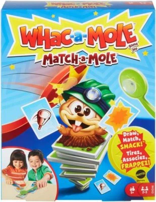 Whac-A-Mole Match-A-Mole Kids Card Game with Mole Smackers for Ages 5/Up NEW - Image 1 of 4