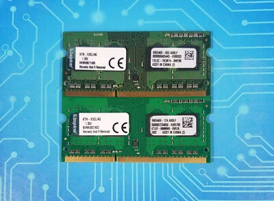 8GB (2x4GB) PC3L-12800s DDR3-1600MHz 1Rx8 Non-ECC Kingston KTH-X3CL/4G - Image 1 of 2