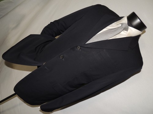 Giacca uomo PRADA blu 3 bottoni sfiato centrale taglia 40 R