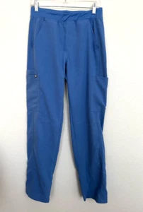 FIGS Axim Cargo Scrub Pant Ceil Blue Straight Leg Medical Comfort Men's Small - Picture 1 of 6