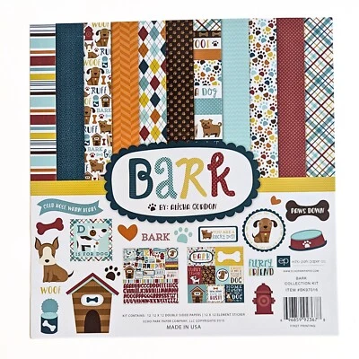 Echo Park Paper Collection Dog Puppy 12x12 Scrapbook Kit with Stickers - Bark - Image 1 of 4