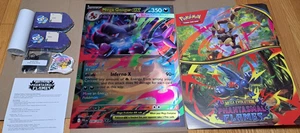 Pokemon Phantasmal Flames Marketing Kit Lenticular Sign Charizard EX & Gengar EX - Picture 1 of 2