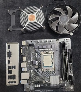 ASRock H610M-HDV LGA 1700 MicroATX Intel i3 13100T CPU Combo 16GB RAM DDR4 - Afbeelding 1 van 8