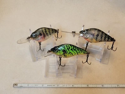Vintage Natural Ike Fishing Lures Crankbaits Tackle Box Finds Lot of 3 - Image 1 of 3
