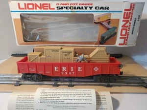 Vintage 1980 Lionel 6-9307 Erie Animated Cop & Hobo Gondola Tested OB - Picture 1 of 17