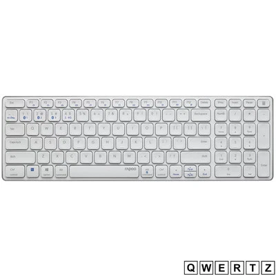 Rapoo E9700M Weiß Kabellose Multimodus Tastatur Kabellose Tastatur - Bild 1 von 3