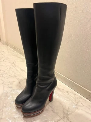 Christian Louboutin Botas Tacón Largo Talla 36/US 36.5 Excelente Estado De JP- Foto 1 de 4