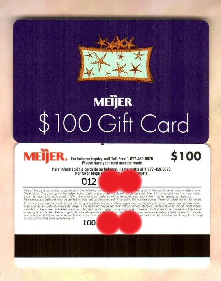 MEIJER Fancy Gift Box ( 2003 ) Gift Card ( $0 - NO VALUE ) RARE - V2 - Image 1 of 1
