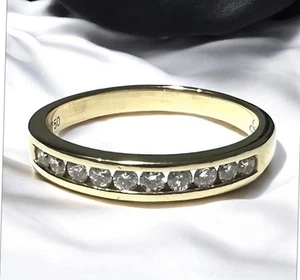 18ct. Yellow Gold Diamond Ring • Size N • Valuation Included @ $1,999 - Picture 1 of 4