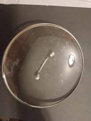 Cuisinart Stainless Steel Glass Lid 12" Wide $30/FREE SHIPPING - image 1 of 3