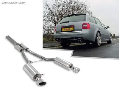 Milltek Duplex Sportauspuff-Anlage ab Kat Audi RS6 C5 Typ 4B je 150x95mm oval - Bild 1 von 4