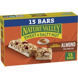 Barras de granola de nueces dulces y saladas Nature Valley paquete de 15 bocadillos - Imagen 1 de 9