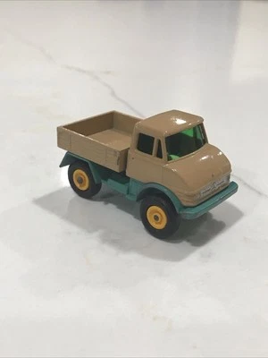 Matchbox Lesney Regular Wheels #49 Unimog- tan & mint green chassis Clean Loose - Image 1 of 4