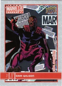 Holograma anual Marvel Upper Deck 2021-22 #72 Sam Wilson 05/22 Falcon - Imagen 1 de 1