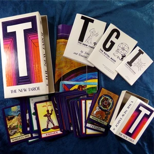 T: El Nuevo Tarot para la Era de Acuario, Juego Completo, Baraja de Cartas Vintage + Libro y Juego - Imagen 1 de 4