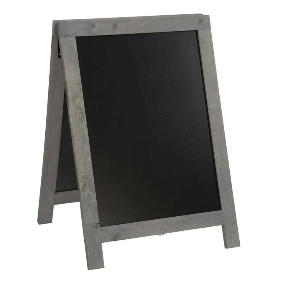 Lavagna Menu Ristorante Bifacciale Sandwich Grigia 85x54 cm - Securit - Immagine 1 di 1