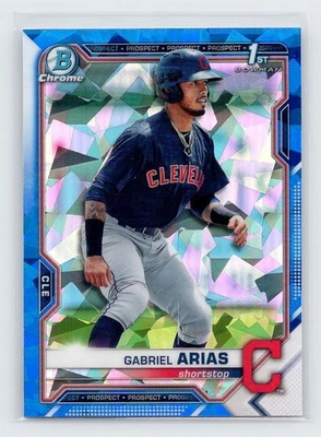 2021 Bowman Sapphire - Gabriel Arias #BCP-89 (RC) Refractor Cleveland Guardians - Image 1 of 2