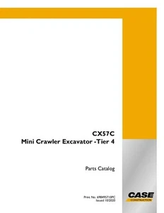 CASE CX57C MINI RAUPENBAGGER TIER 4 TEILEKATALOG - Bild 1 von 1