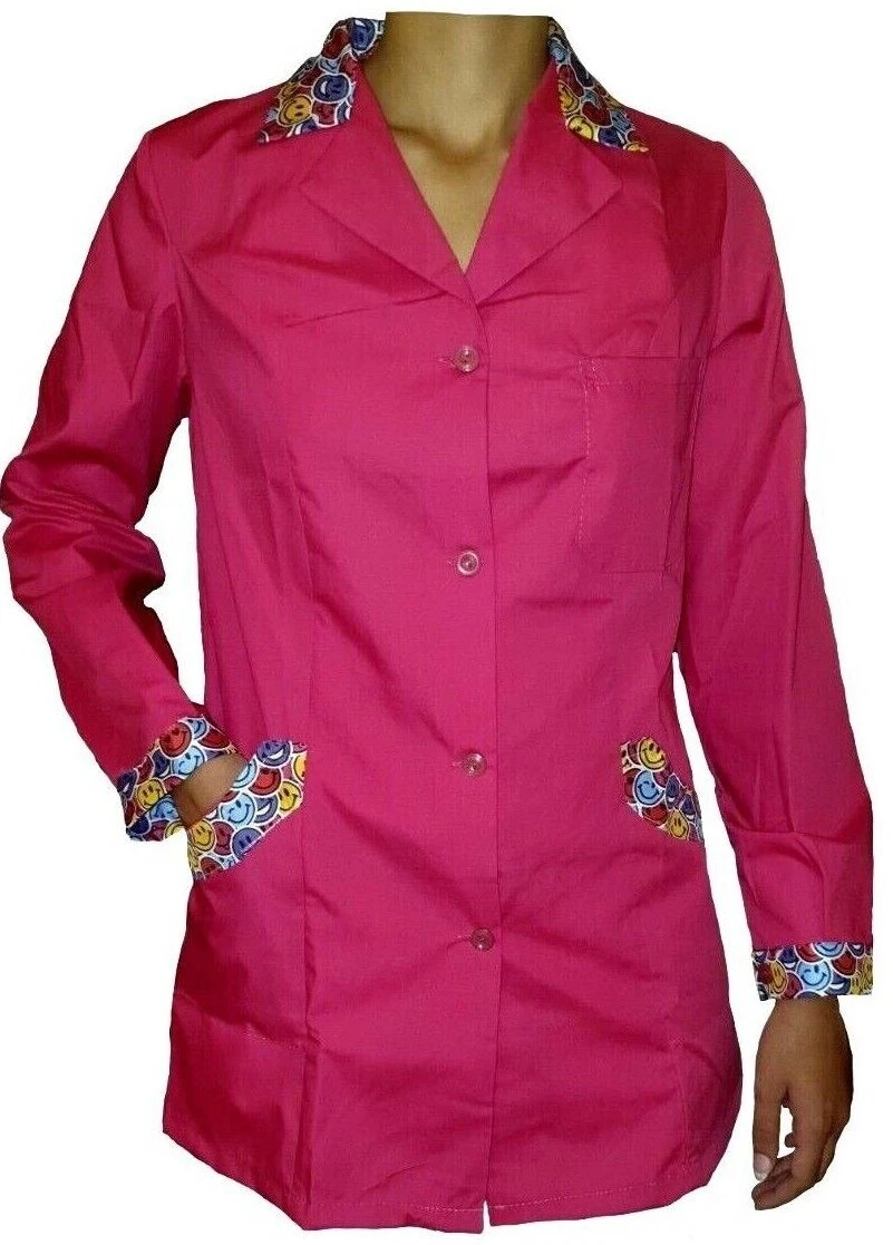 Camice Da Lavoro Donna Per Maestra Asilo Scuola Materna Fucsia