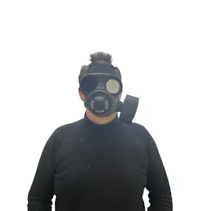 C3 kanadische Gasmaske (M) maßgeschneiderte verspiegelte Gläser aus Polycarbonat Silber. - Bild 1 von 6