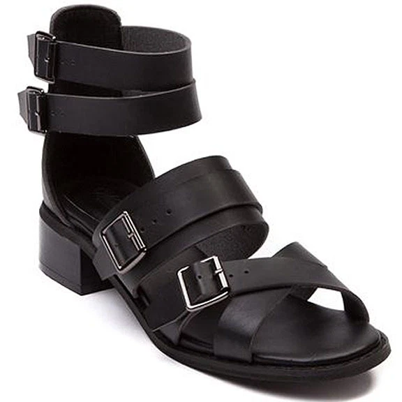 Wanted Women's Sandals in Black Style Kingdom Ankle Strap Buckles Size 7 M US - Image 1 of 1