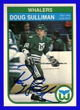 1982-83 OPC O-PEE-CHEE Hockey Signed #132 Doug Sulliman Hartford Whalers