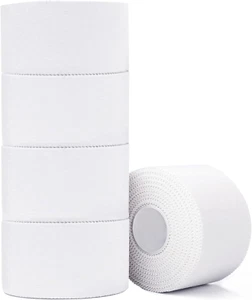 Athletic Tape,5 Pack White Sports Tape,Very Strong No Sticky Residue Wrist Ankle - Picture 1 of 12