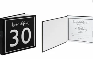 WIDDOP & CO CELEBRATIONS YOUR  LIFE AT 30 SCRAP BOOK 25 x 24CM - Picture 1 of 3