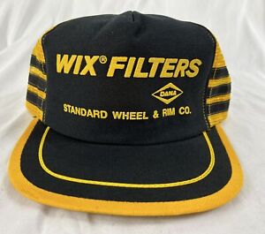 Vintage 3 Stripe Wix Filters Snapback Trucker Hat  Dana Supply Standard Wheel