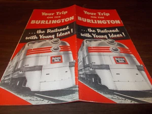 Folleto de 12 páginas de Burlington Route de la década de 1960 - Imagen 1 de 2