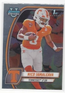 2024 BOWMAN CHROME UNIVERSITY FOOTBALL BASE 1ST SAVE QUANTITY ! - Picture 1 of 209