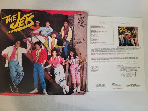 The Jets Band Autographed Signed Self Titled  JSA Authenticated Record LP Cover