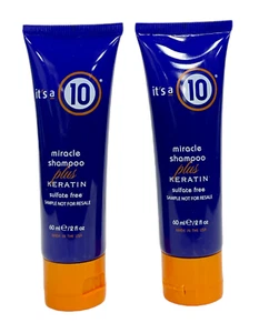 It's A 10 Miracle Shampoo Plus Keratin Sulfate Free (60ml/2fl) New Lot Of 2!! - Picture 1 of 2