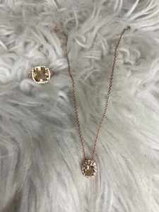 Womens sterling silver jewelry sets | Necklace And Ring Set | Gifts For Woman - Picture 1 of 5