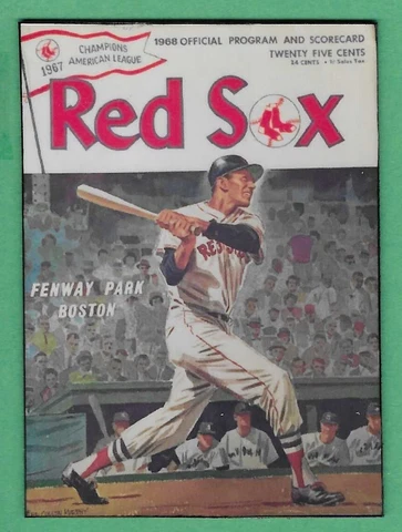 1967 Boston Red Sox ~ Championship Program and Scorecard ~ Souvenir Magnet Cover